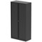 Qube by Bisley Tall Tambour Unit, Supplied Empty, 1000x470x1970mm, Black