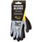 B-Safe Builders Latex Gloves, Black, Large