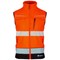 Beeswift Deltic Hi-Vis Two Tone Gilet, Orange & Black, Small