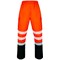 Beeswift Deltic Hi-Vis Two Tone Overtrousers, Orange & Black, 3XL