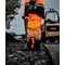 Beeswift Deltic Hi-Vis Two Tone Overtrousers, Orange & Black, 3XL