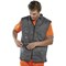 Beeswift Reversible Bodywarmer, Orange & Grey, Medium