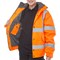 Beeswift High Visibility Fleece Lined Bomber Jacket, Orange, 2XL