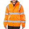 Beeswift High Visibility Fleece Lined Bomber Jacket, Orange, 2XL