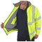 Beeswift High Visibility Fleece Lined Bomber Jacket, Saturn Yellow, 4XL