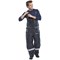 Beeswift Coldstar Freezer Bib Trousers, Navy Blue, XL