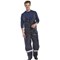 Beeswift Coldstar Freezer Bib Trousers, Navy Blue, 3XL