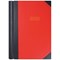 Collins A4 Desk Diary, 2 Pages Per Day, Black/Red, 2025