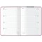 Collins A5 Peace Love Heart Design Diary, Week To View, Pink, 2025