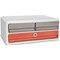 CEP Terra Nova Moovup 3 Drawer Set, Lockable Bottom Drawer, White & Assorted Coloured Drawers