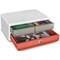 CEP Terra Nova Moovup 3 Drawer Set, Lockable Bottom Drawer, White & Assorted Coloured Drawers