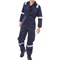 Beeswift Flame Retardant Burgan Anti-Static Boilersuit, Navy Blue, 36