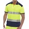 Beeswift Two Tone Polo Shirt, Saturn Yellow & Navy Blue, Small