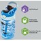 Contigo Easy Clean Autospout Bottle, 14oz/420ml, Blue Sharks
