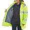 Beeswift High Visibility Fleece Lined Traffic Jacket, Saturn Yellow, 5XL