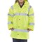 Beeswift High Visibility Fleece Lined Traffic Jacket, Saturn Yellow, 5XL