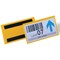 Durable Magnetic Ticket Holder Document Pockets, 150 x 67mm, Yellow, Pack of 50