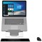 Standivarius Oryx Evo D Ergonomic Laptop Stand with In-Line Document Holder, Silver