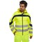 Beeswift Eton Hi-Viz Soft Shell Jacket, Saturn Yellow & Navy Blue, 2XL