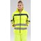 Beeswift Eton Hi-Viz Soft Shell Jacket, Saturn Yellow & Navy Blue, 3XL