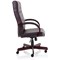 Chesterfield Leather Executive Chair, Burgundy