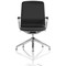 Lucia Executive Chair, Chrome Frame With Chrome Glides, Black