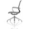 Lucia Executive Chair, Chrome Frame With Chrome Glides, Black