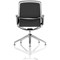 Lucia Executive Chair, Chrome Frame With Chrome Glides, Black