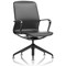 Lucia Executive Chair, Black Frame With Chrome Glides, Black