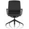 Lucia Executive Chair, Black Frame With Chrome Glides, Black