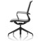 Lucia Executive Chair, Black Frame With Chrome Glides, Black