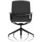 Lucia Executive Chair, Black Frame With Chrome Glides, Black