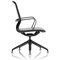 Lucia Executive Chair, Black Frame With Chrome Glides, Black