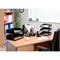 5 Star Desk Tidy with 6 Compartments - Black