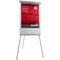 5 Star Flipchart Easel, W670xH990mm, Grey Trim