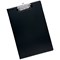 5 Star Fold-over Clipboard with Front Pocket, Foolscap, Black