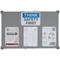 5 Star Noticeboard, Aluminium Trim, W900mmxH600mm, Grey