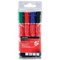 5 Star Permanent Marker, Bullet Tip, Assorted Colours, Pack of 4