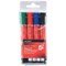 5 Star Drywipe Marker, Bullet Tip, Assorted Colours, Pack of 4