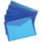 5 Star A4 Envelope Wallets, Blue, Pack of 5