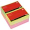 5 Star Sticky Notes, 76x127mm, Assorted Neon, Pack of 12 x 100 Notes