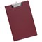 5 Star Fold-over Clipboard with Front Pocket, Foolscap, Red