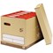 5 Star Superstrong Archive Storage Boxes, Foolscap, Sand, Pack of 10