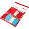 5 Star Index Flags, Red & Blue, Pack of 2 x 50