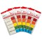 5 Star Index Flags, 5 Bright Colours, Pack of 5 x 20