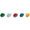 5 Star Drawing Pins with Assorted Coloured Heads - Box of 100