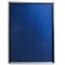 5 Star Noticeboard, Glazed Aluminium, W600xH900mm, Blue