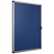 5 Star Noticeboard, Glazed Aluminium, W600xH900mm, Blue