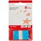 5 Star Standard Index Flags, 50 Sheets per Pad, 25x45mm, Blue, Pack of 5