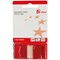 5 Star Standard Index Flags, 50 Sheets per Pad, 25x45mm, Red, Pack of 5